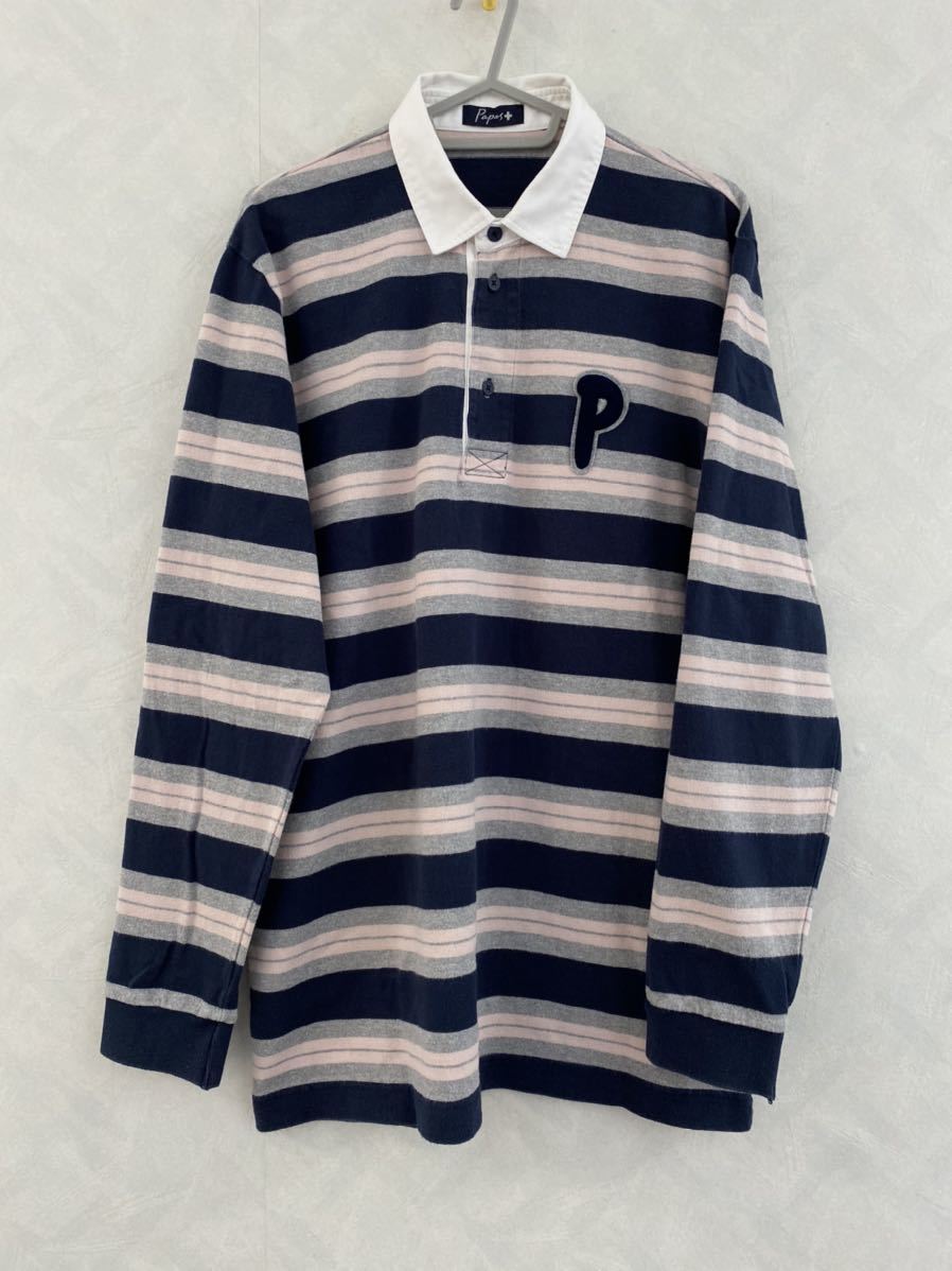 人気新品入荷 Papas+ ラガーシャツ サイズM メンズ パパスプラス 長袖ポロシャツ パパス 人気新品入荷 Papas+ ラガーシャツ サイズM メンズ パパスプラス 長袖ポロシャツ パパス