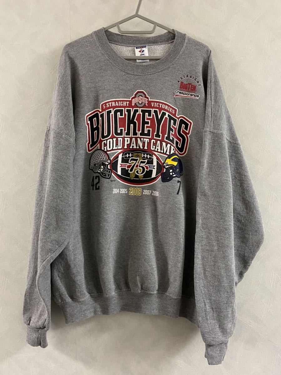 【再入荷】 State Ohio Buckeyes アメフト トレーナー 古着 2008 championship football College JERZEES サイズ2X スウェット Wins Michigan vs XLサイズ以上 【再入荷】 State Ohio Buckeyes アメフト トレーナー 古着 2008 championship football College JERZEES サイズ2X スウェット Wins Michigan vs XLサイズ以上
