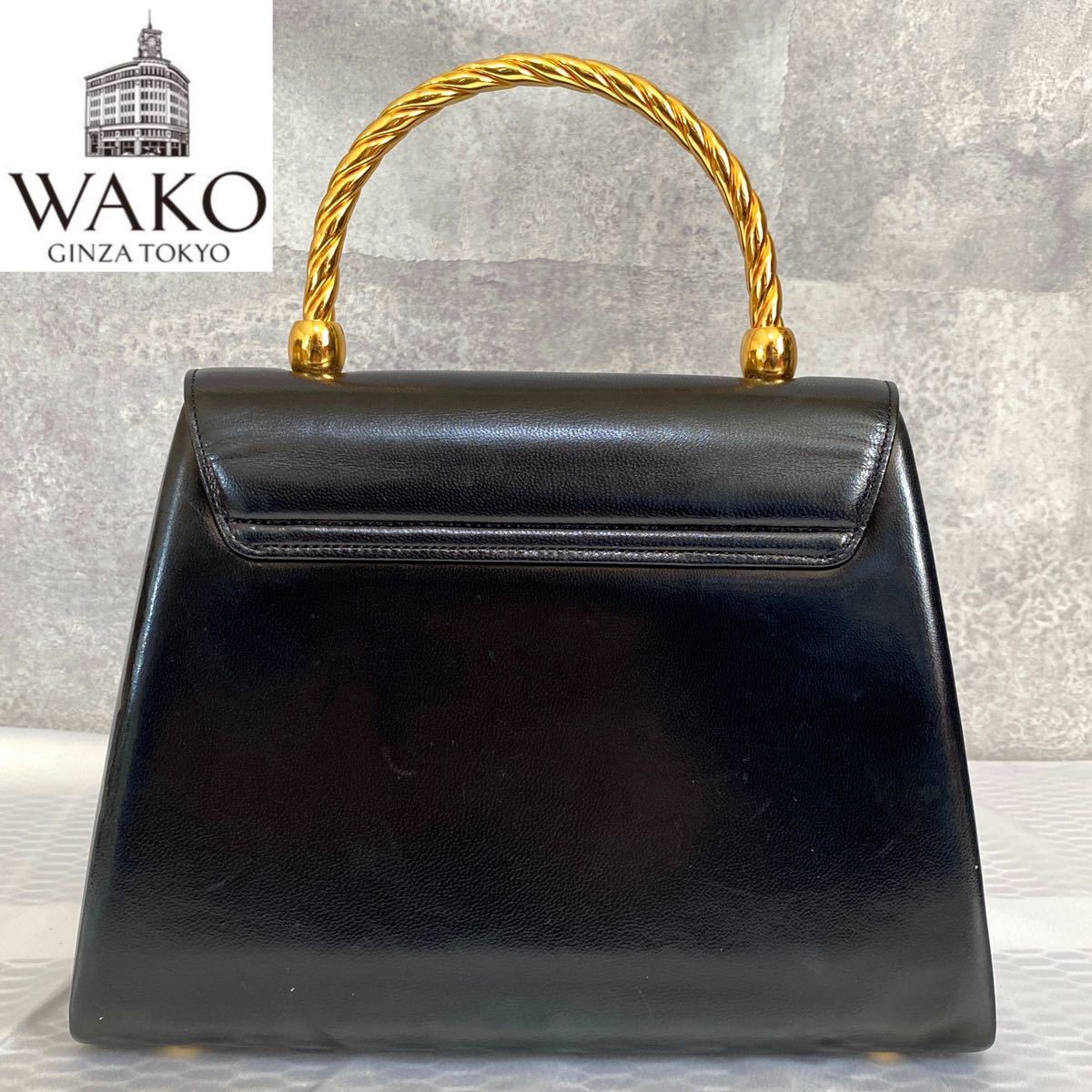 WAKO 銀座 Ginza 和光 ワコウ フォーマル 黒 ブラック レザー WAKO 銀座 Ginza 和光 ワコウ フォーマル 黒 ブラック レザー