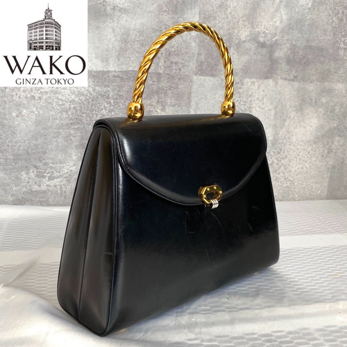 WAKO 銀座 Ginza 和光 ワコウ フォーマル 黒 ブラック レザー WAKO 銀座 Ginza 和光 ワコウ フォーマル 黒 ブラック レザー
