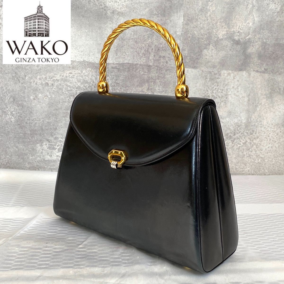 WAKO 銀座 Ginza 和光 ワコウ フォーマル 黒 ブラック レザー WAKO 銀座 Ginza 和光 ワコウ フォーマル 黒 ブラック レザー