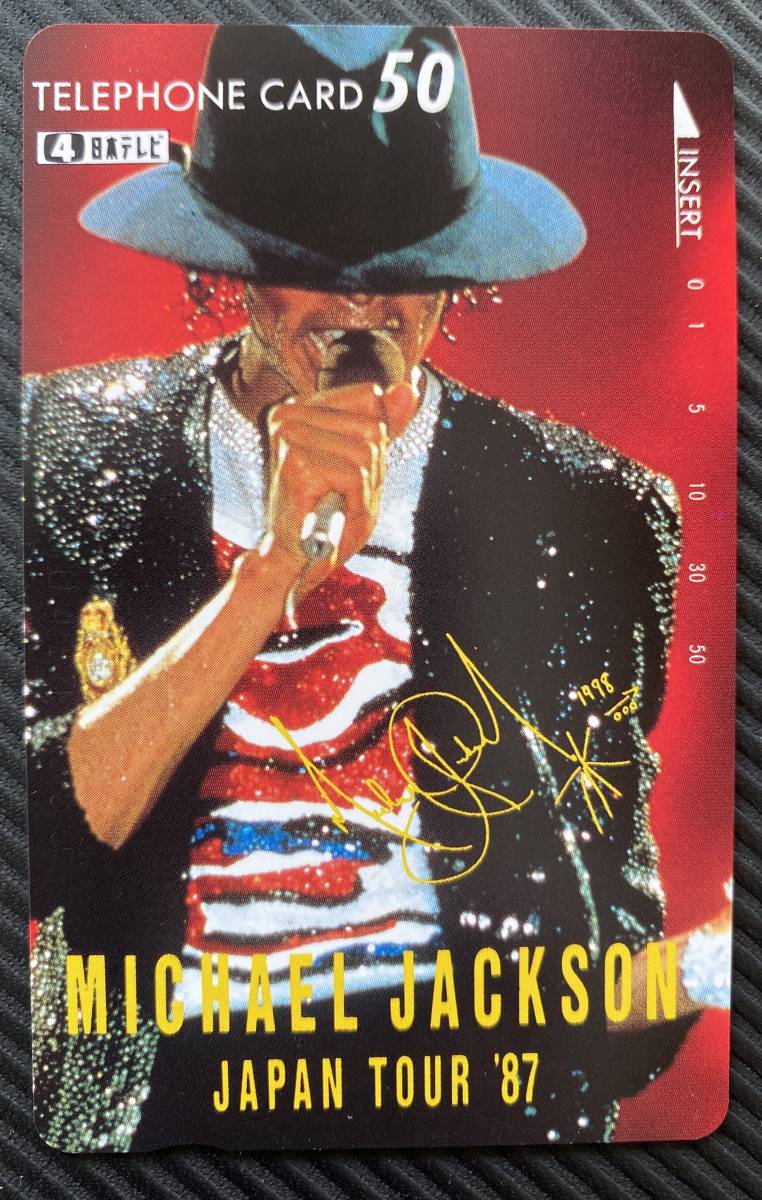 【新品未使用】テレホンカード マイケルジャクソン ジャパンツアー'87 MICHAEL JACKSON JAPAN TOUR '87 テレカ レアの画像1