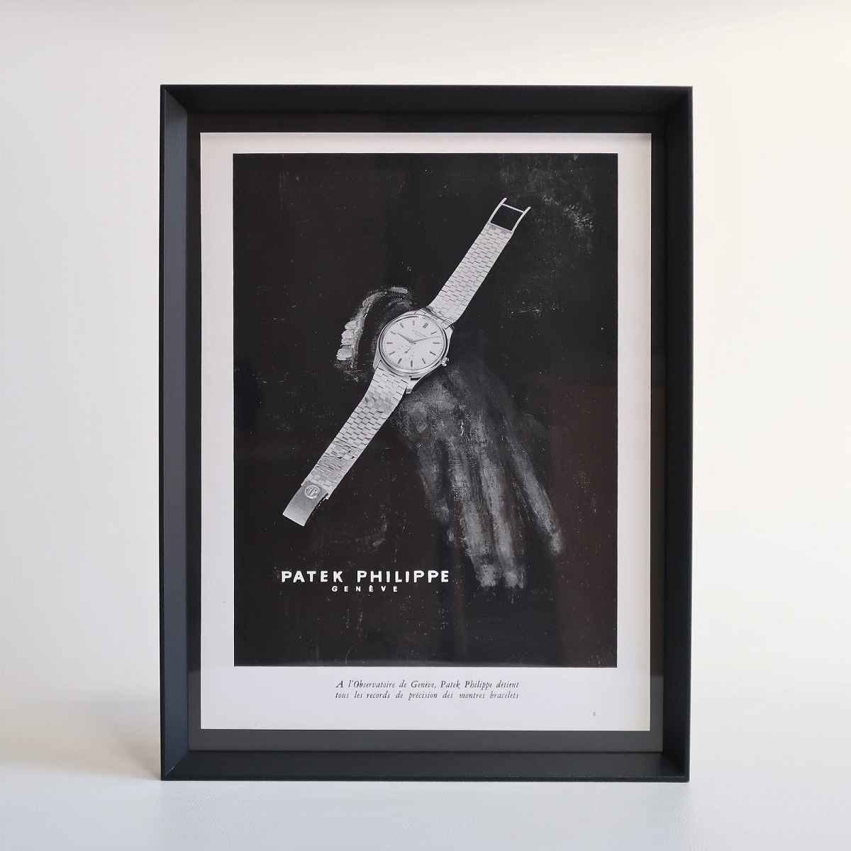 PATEK PHILIPPE パテックフィリップ 1957年 腕時計 イラスト フランス ヴィンテージ 広告 額装品 / フレンチ ポスター アートフレーム その他