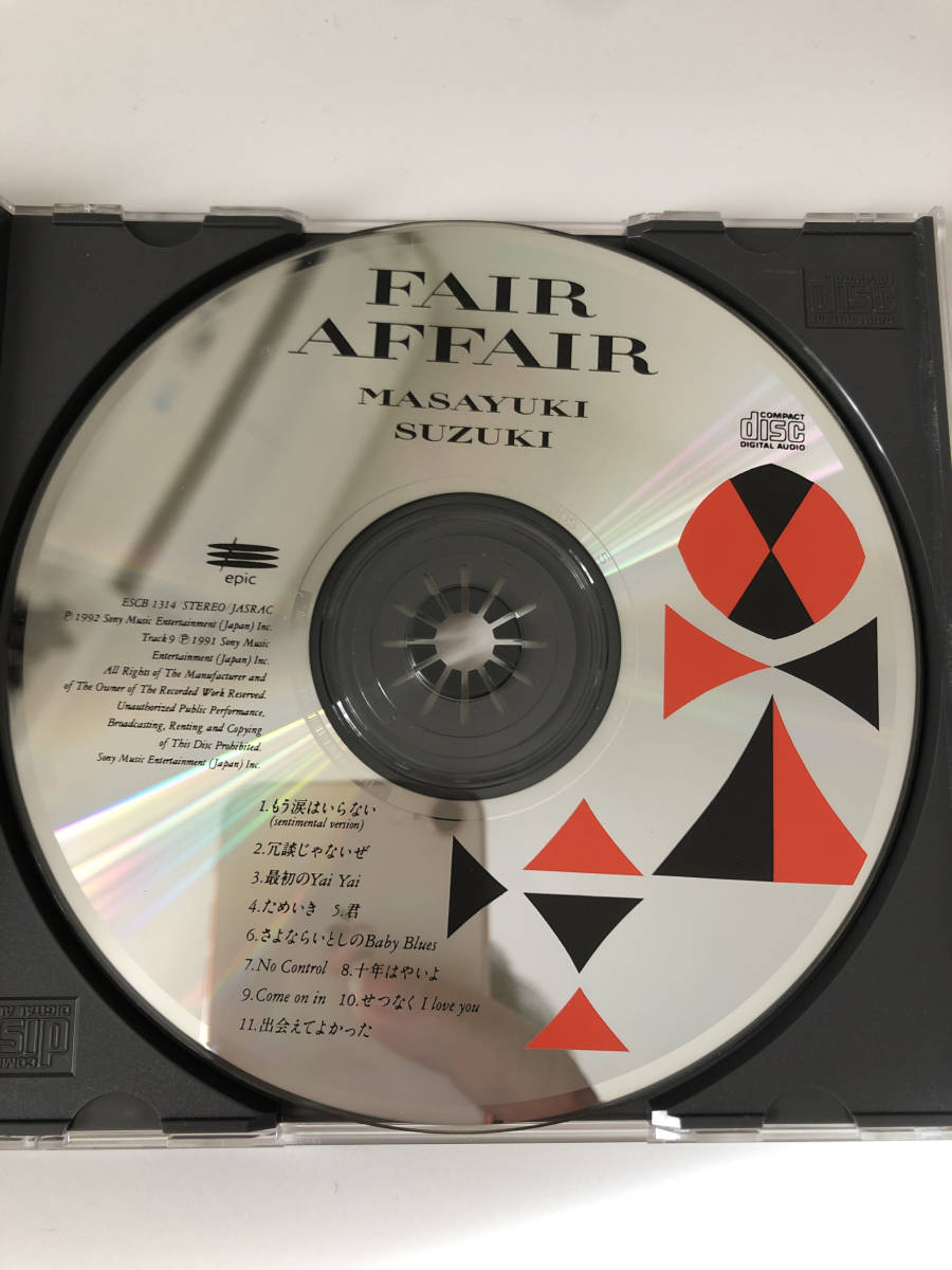 スリーブケース付き☆ 鈴木雅之 Fair affair フェア・アフェアー☆_画像4