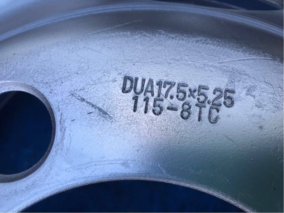 2トン 三菱 キャンター スチールホイール DUA 17.5×5.25 115-8TC 5穴