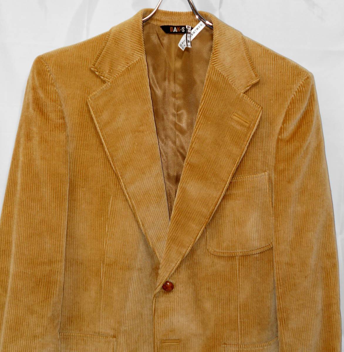 Vintage　DAKS　コーデュロイ　JAKET　42-XL　KHAKI　Edward Chapman扱い/ハンティング　釣り　キャンプ