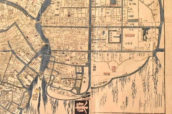 江戸絵図(仮) 1舗 文政十年刊 江戸城 古地図 和本 古文書 の商品 江戸絵図(仮) 1舗 文政十年刊 江戸城 古地図 和本 古文書 の商品