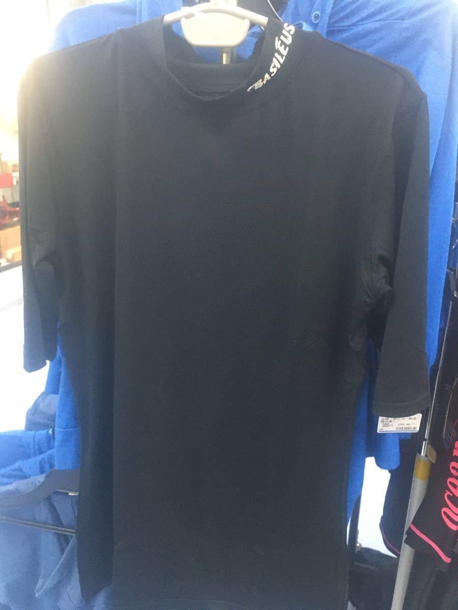Basileus バシレウス　アンダーインナーシャツ　Mサイズ　黒2枚　訳あり　7部袖　ゴルフウェア UVカット 吸水速乾 