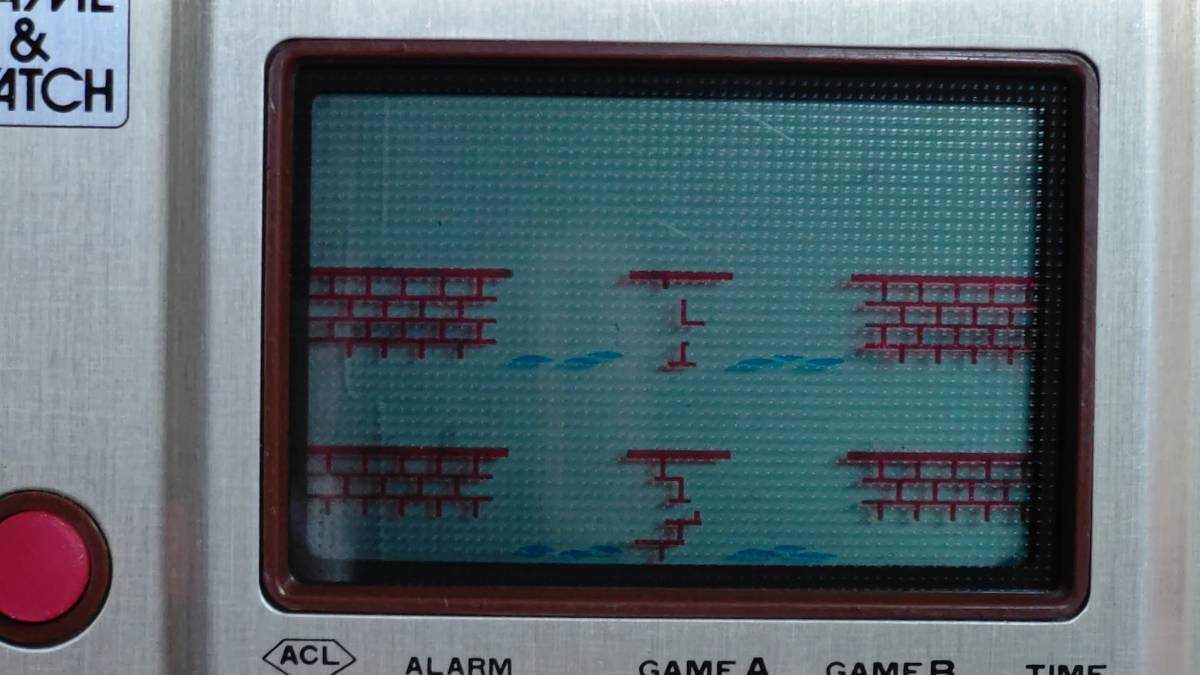 即決・画面クリア・送料無料】任天堂 ゲームウォッチ マンホール 反射