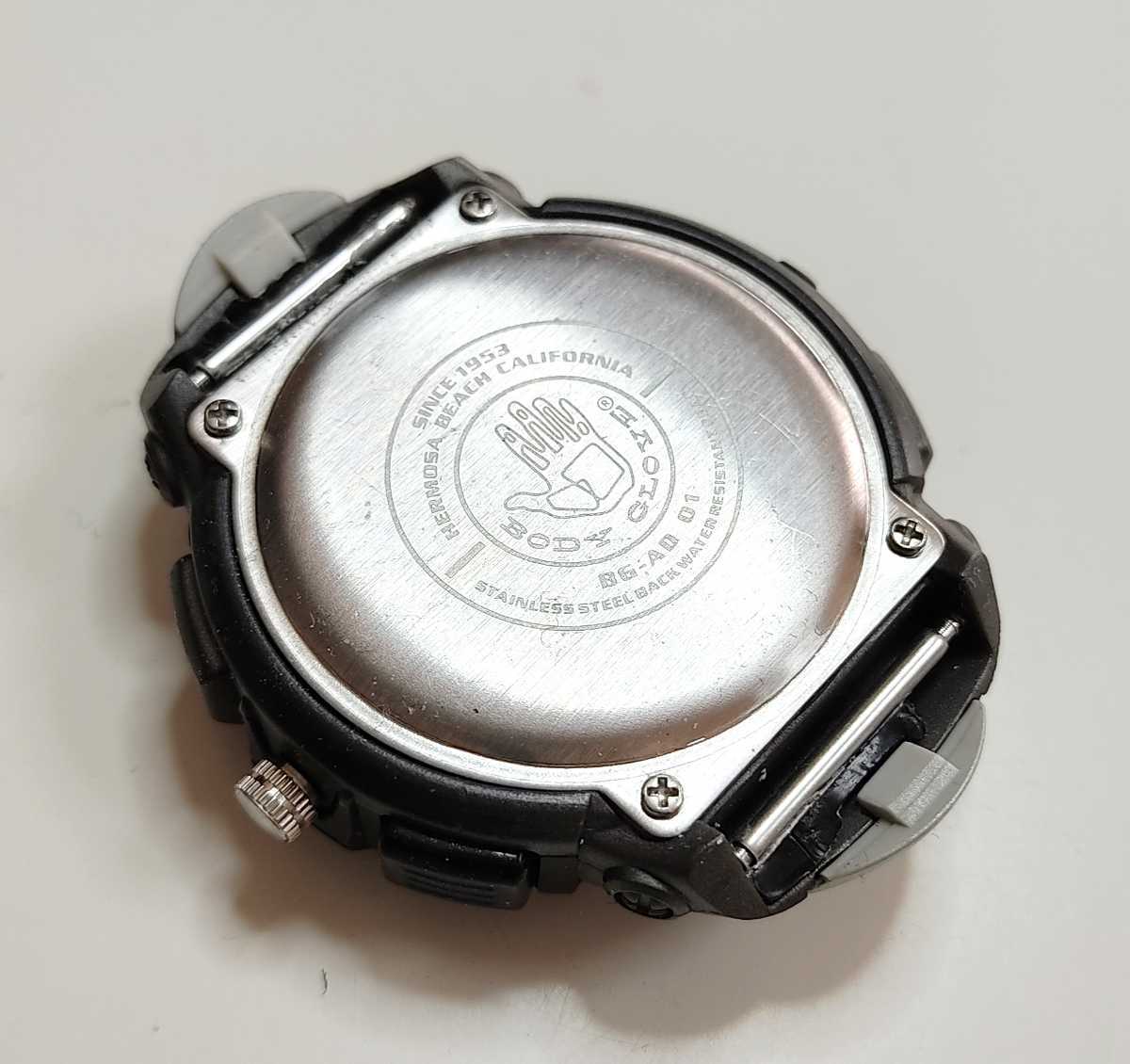 BODY GLOVE ボディグローブ BG-AD 01 アナデジ クロノ腕時計 稼働品 電池交換済みの画像7