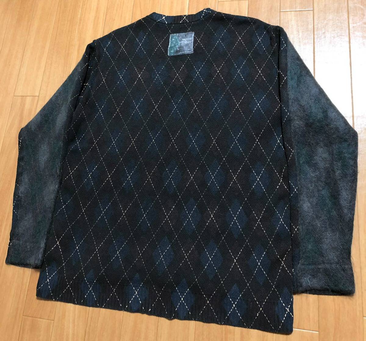 完成品 美品名品傑作レア 2000AW ボーダー ラルフ アーガイルニット