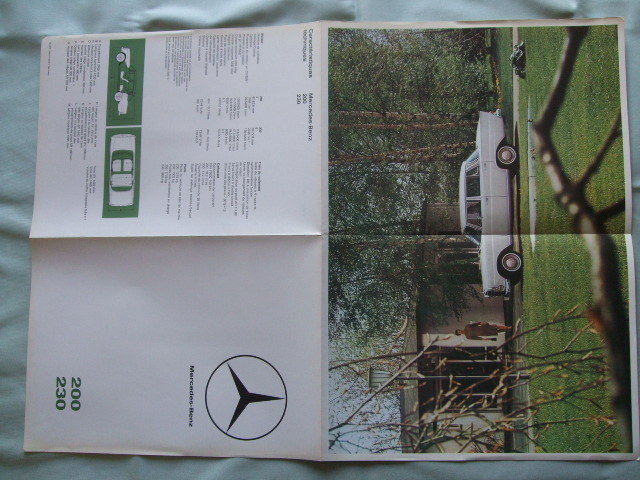 1965年8月 メルセデス ベンツ 200 230 フランス語カタログ