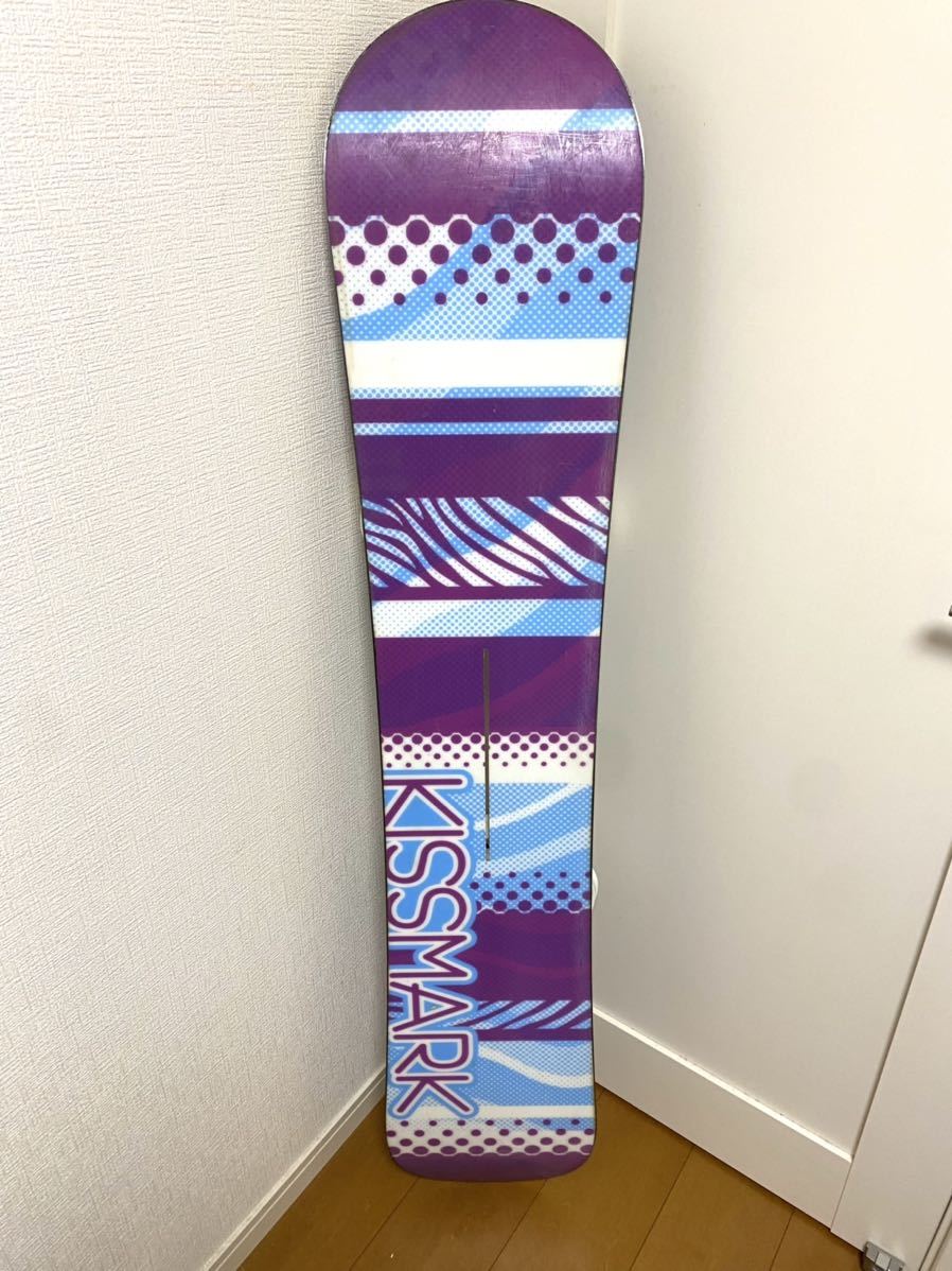 美品 KISS MARK キスマーク STYLE 145cm Wキャンバー ナイトロブーツ24.5cm スノーボードセット 国産スノーボード 匿名配送