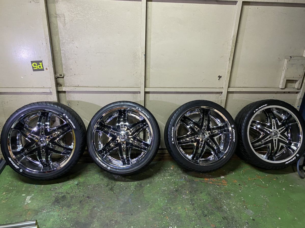 DIABLO ELITE 22×8,5J 5穴マルチ　265-35-22 4本セット　中古_画像1