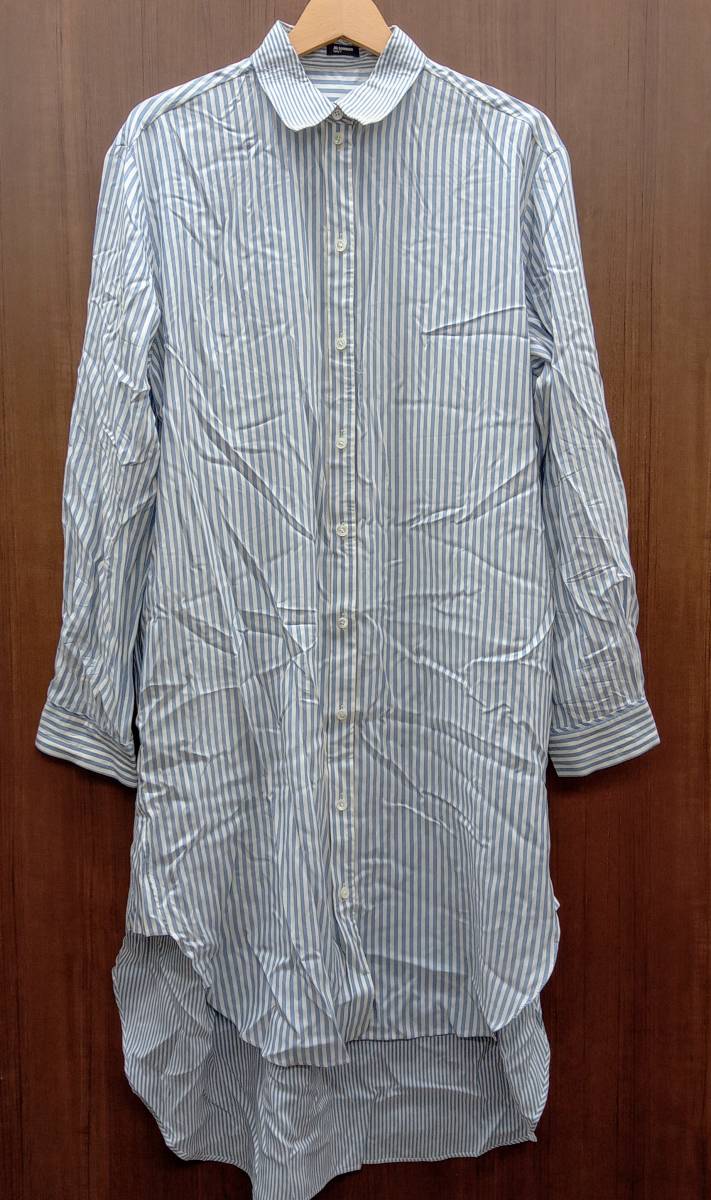 ☆ JIL SANDER NAVY ジルサンダー ネイビー ロング シャツワンピース