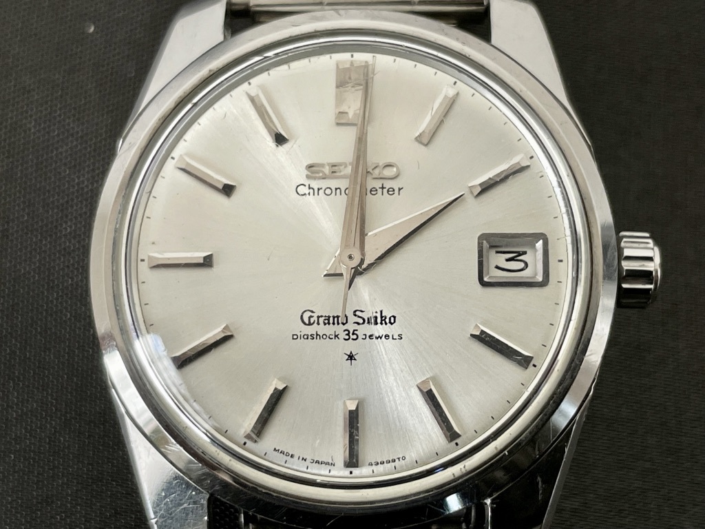 動作ok! グランドセイコー セルフデーター 35石 クロノメーター腕時計 GRAD SEIKO Chronometer 35Jewels 43999 獅子メダリオン 手巻き式_画像2