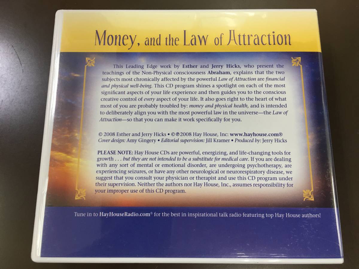 8CD/Money, and the Law of Attraction: Learning to Attract Wealth, Health, and Happiness 【J11】/中古_画像5