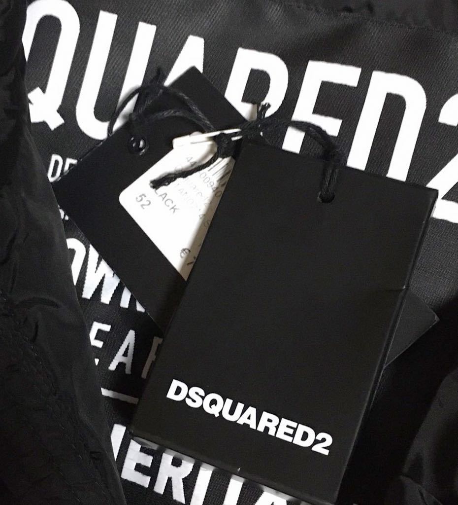 特別訳あり特価】 DSQUARED2 ライダース ダウン ジャケット BLACK 52