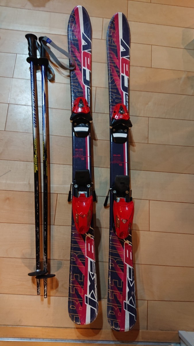 スキー板 ストック カービングスキー 子供用 ジュニアスキーセット