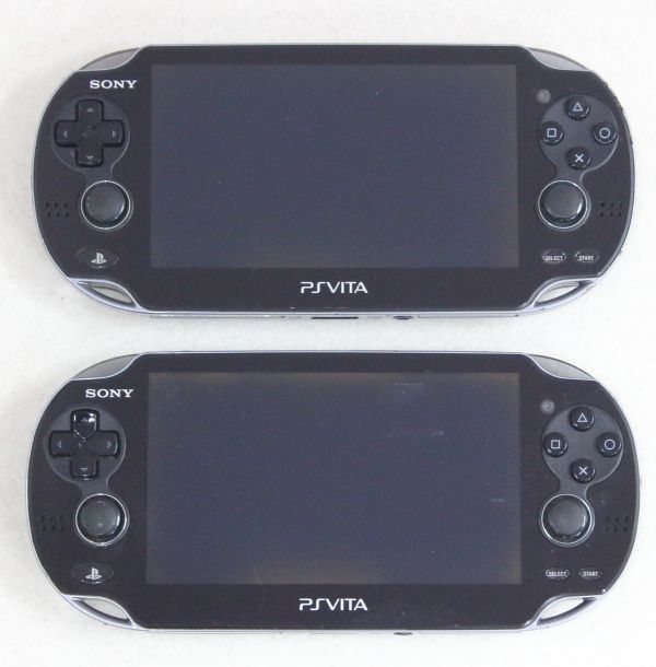 ◇ SONY PS Vita PCH-1000 ブラック 2台セット 【ジャンク】◇MHD10571