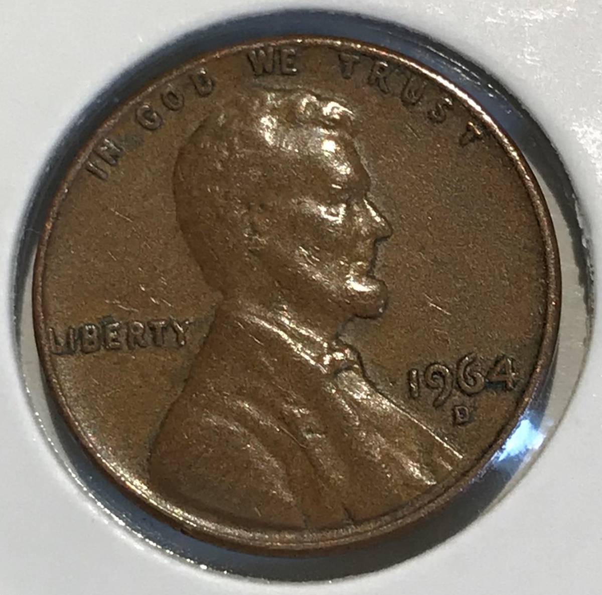 ヤフオク! - アメリカ・コイン 1964年・1セント銅貨（1ペニ