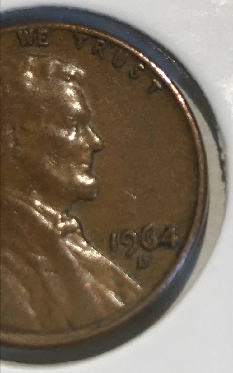 ヤフオク! - アメリカ・コイン 1964年・1セント銅貨（1ペニ