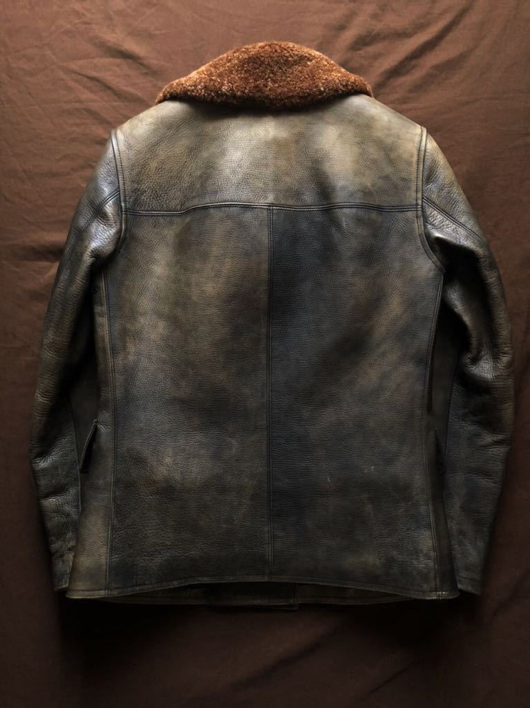 新品】RRL DOUBLE BREASTED LEATHER CAR COATダブルアールエル 新品】RRL DOUBLE BREASTED LEATHER CAR COATダブルアールエル
