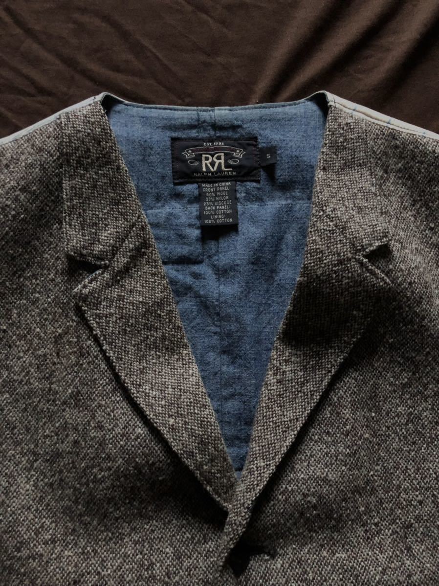 傑作】RRL DONEGAL TWEED VEST ダブルアールエル パッチワーク 再構築