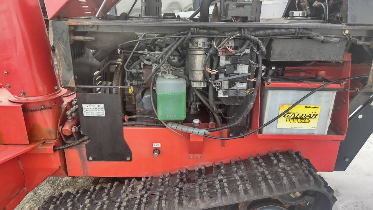 ヤナセ除雪機914HSTD。14馬力ディーゼルエンジン、クローラ ヤナセ除雪機914HSTD。14馬力ディーゼルエンジン、クローラ