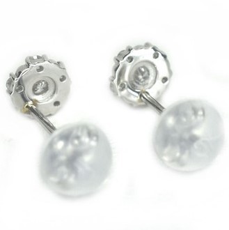 新品】pt900/プラチナ/ダイヤモンド0.12ct/パヴェピアス pa-trenggalek
