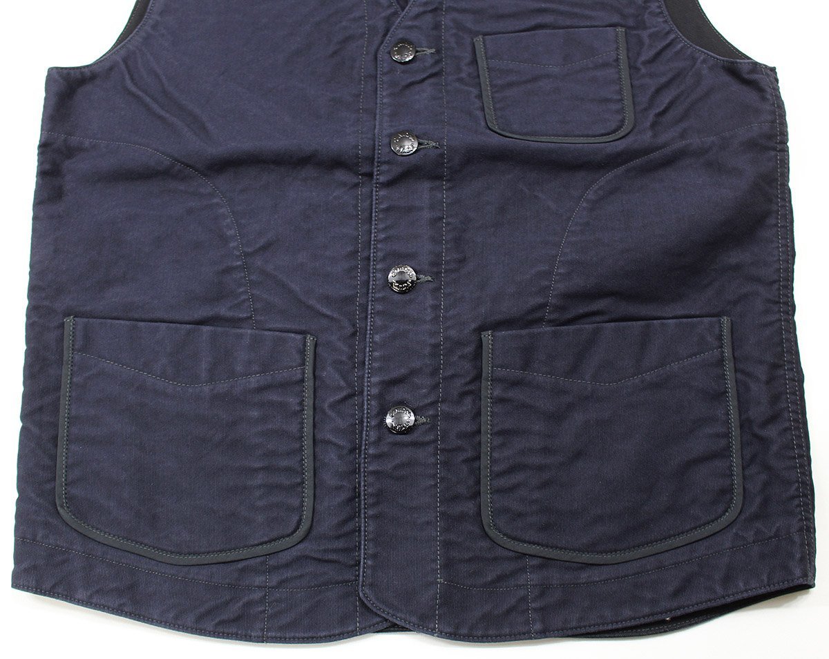 DALEE\'S&Co (da Lee z and ko-) MAXWELL...20s Shop Vest /mak well shop the best unused goods RAIL NAVY size L / Deluxe wear 