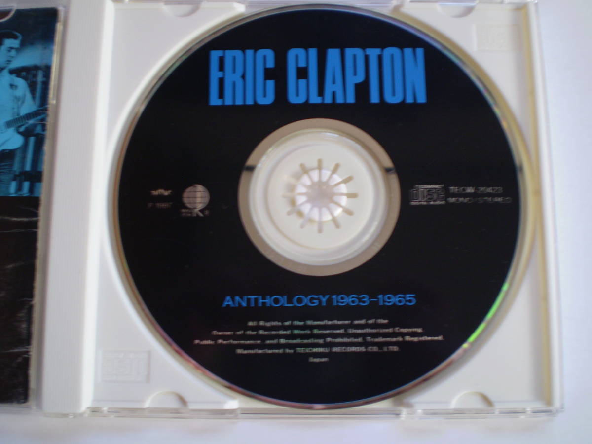 中古CD　エリック・クランプトン　アンソロジー1963-1965　ERIC CLAPTON　ANTHOLOGY 1963-1965 ジャケット・盤面のみ　_ケースはオリジナルではありません。