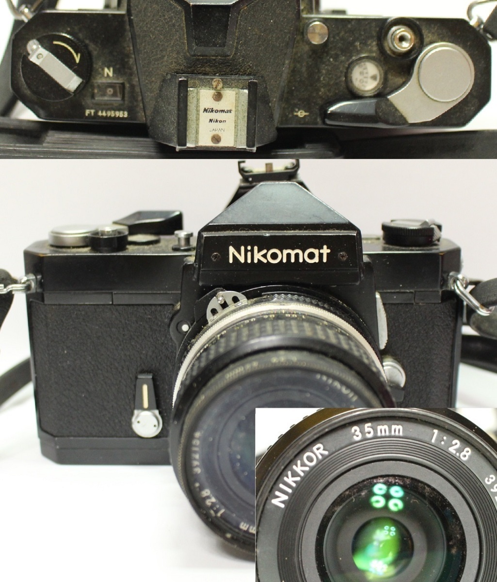 ブラックボディ Nikomart FT 35mｍ 2.8 レンズ付カメラ　0506R9r