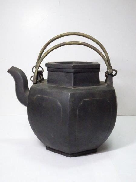 煎茶道具 時代 唐物 朱泥紫砂 湯沸し 中国　1218S7G