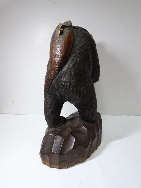 熊 木彫りの置物 コレクター収集品 1226S22G | www.pluservas.com