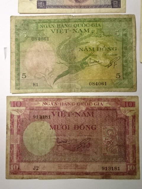 タイ 10 5 1 バーツ旧紙幣 ベトナム レターパックプラス可 0222U10G_画像2