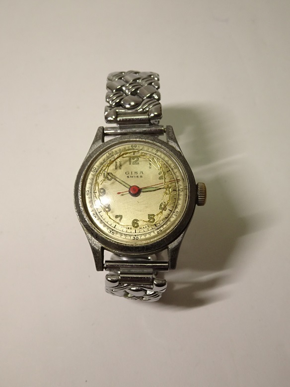 GISA SWISS 手巻時計 レターパックプラス可 0828S3G