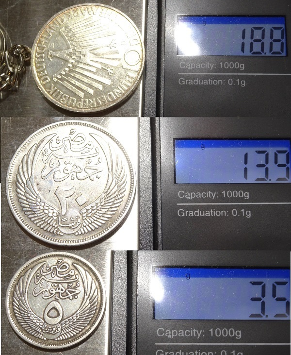 エジプト2枚とミュンヘンオリンピック銀貨 レターパックライト可 0624S4G_画像10