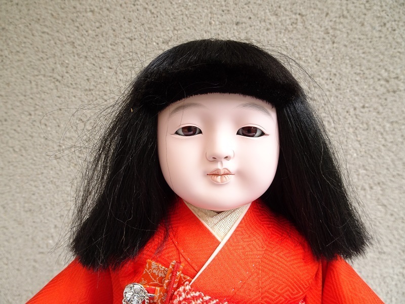 着物も凝った市松人形 丸平 運賃着払 0730S1GY-