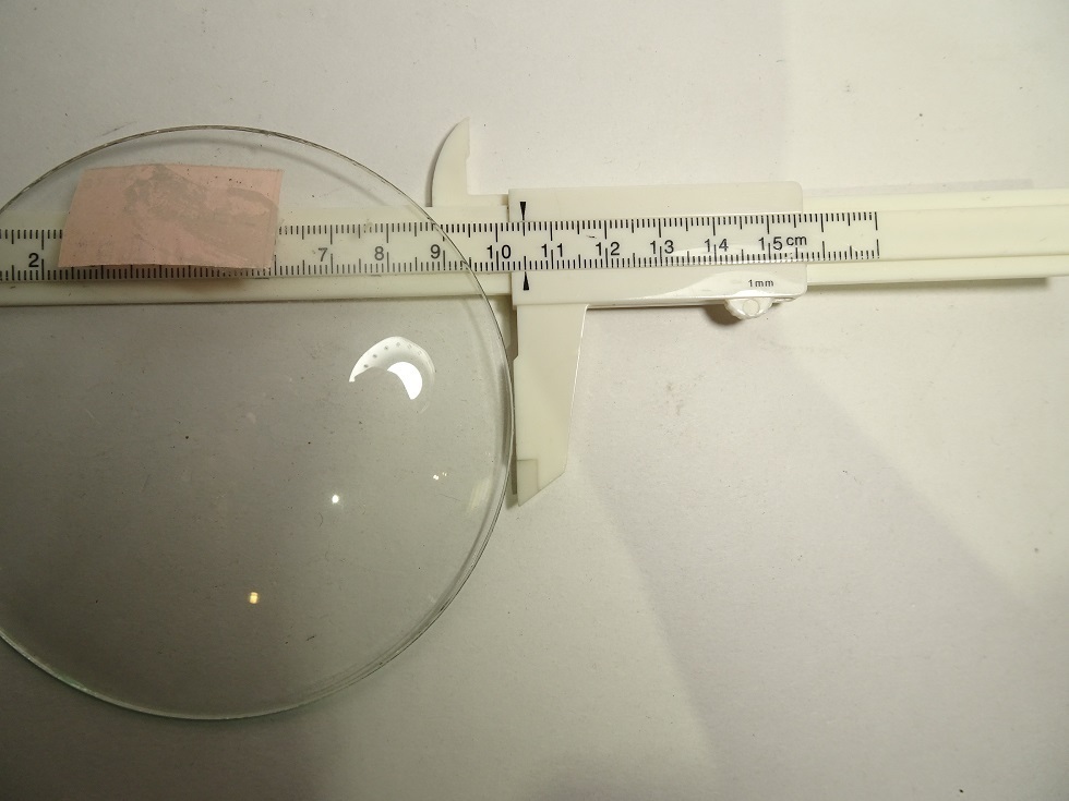 希少な球面ガラス ガラス風防 補修用部品 レターパックプラス可 0614R14Y_画像3