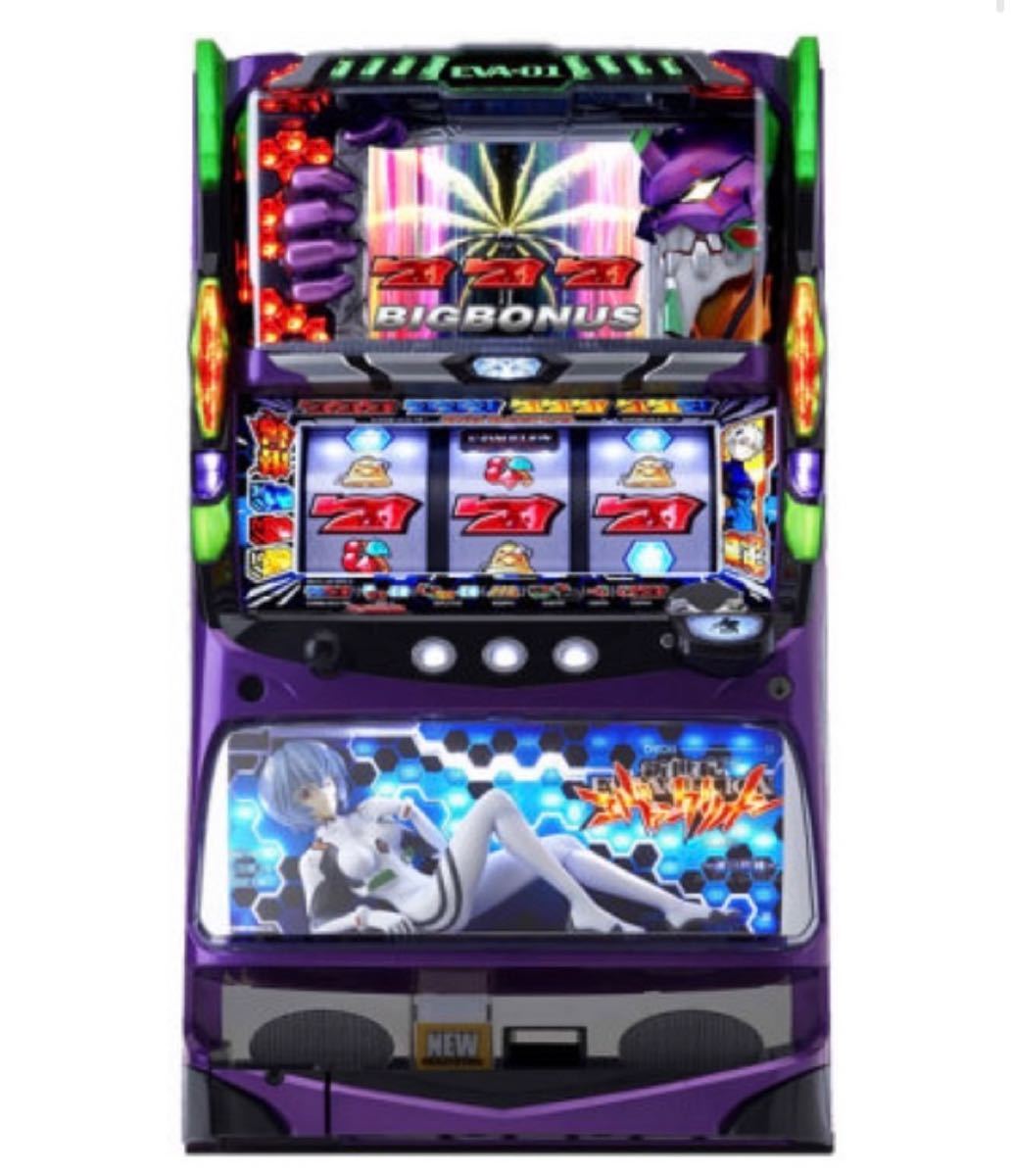 パチスロ実機【Sエヴァンゲリオン 魂の共鳴】コイン不要機付 送料無料