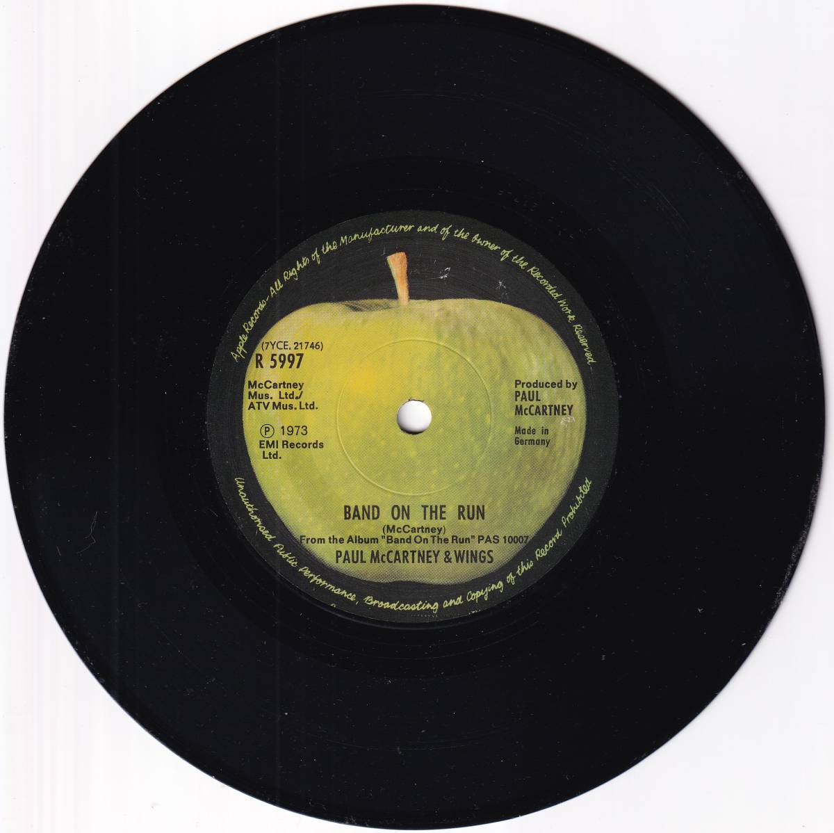 ◆ドイツプレス7”s◆PAUL McCARTNEY & WINGS◆BAND ON THE RUN◆_画像5