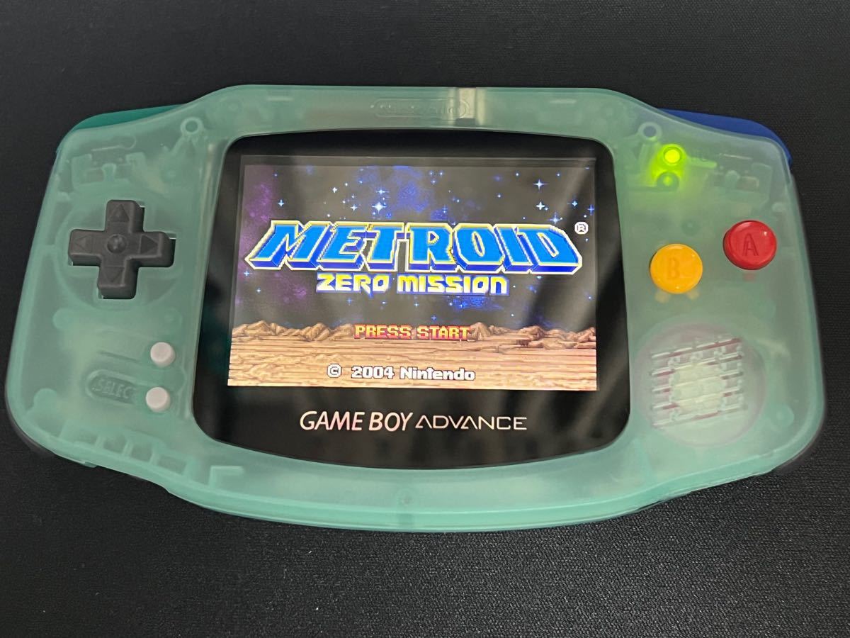 GBA ゲームボーイアドバンス バックライト液晶　FunnyPlayingのIPS V2 シェル　スピーカー　ボタン　交換