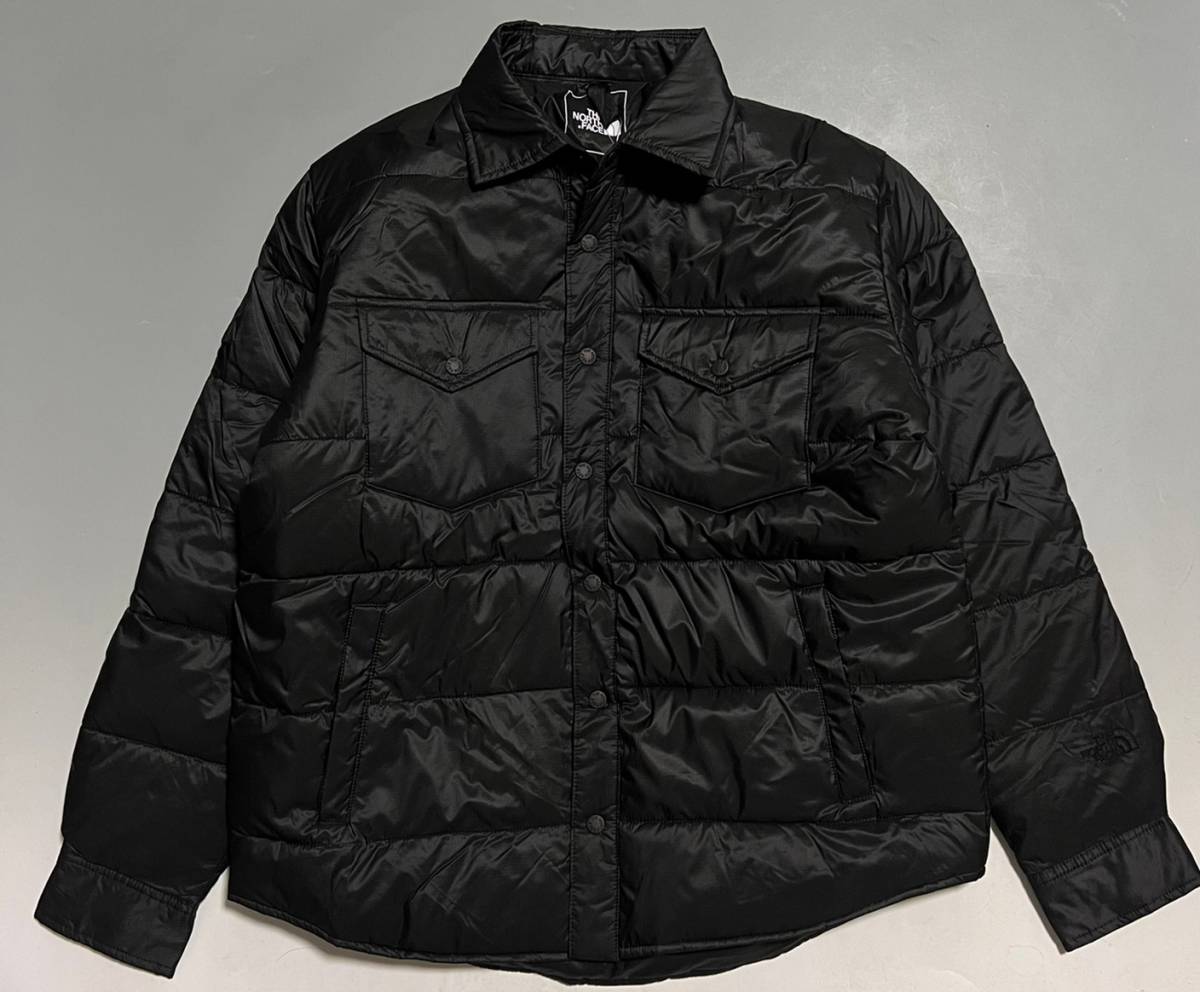 未使用品 THE NORTH FACE NY81933 CAMP Sierra Stuffed Shirt ノースフェイス キャンプシェラ スタッフド シャツ ジャケット 黒 S