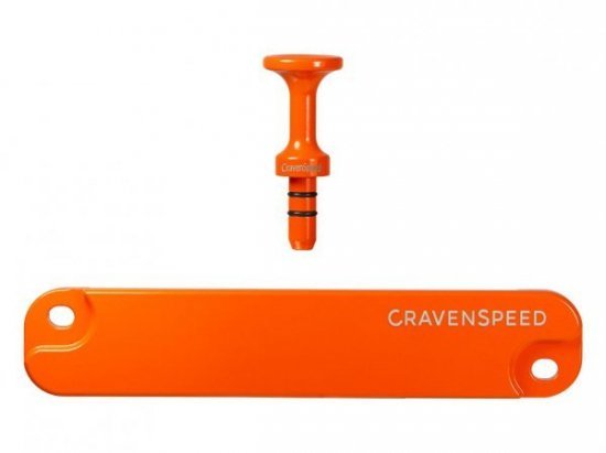 輸入パーツ オレンジ オイルレベルゲージグリップバッテリーステー 最安値挑戦 マツダＮＤロードスター用 ＲＦもＯＫ 【アウトレット送料無料】 Cravenspeed製
