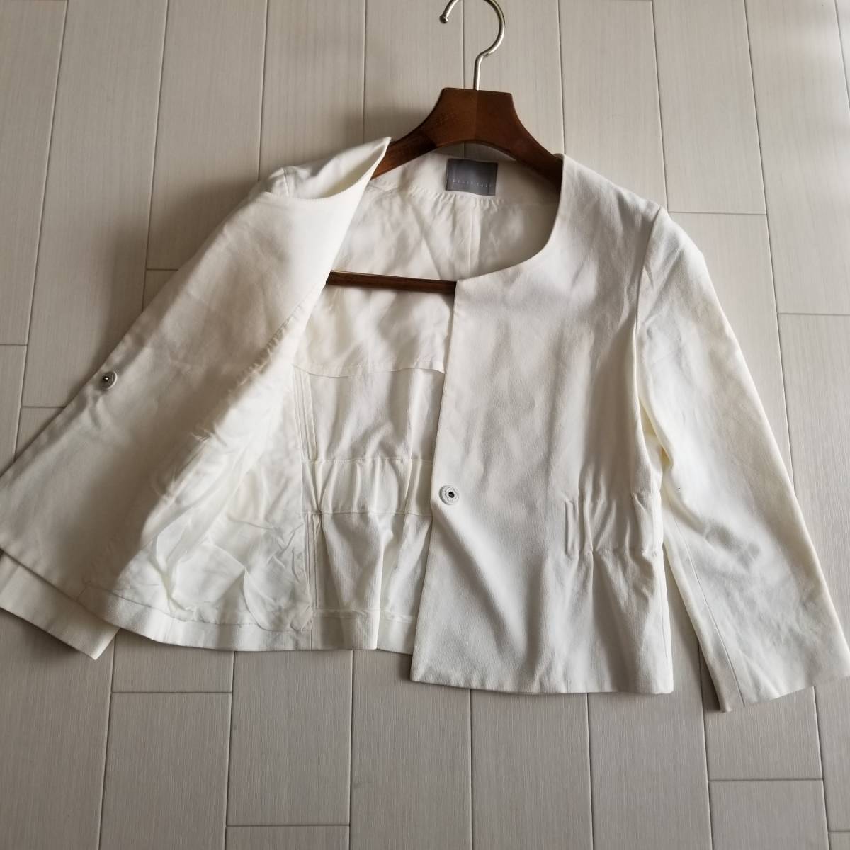 Theory luxe theory ryuks jacket bolero white waist gya The - short front button on goods go in . type graduation ceremony NF9