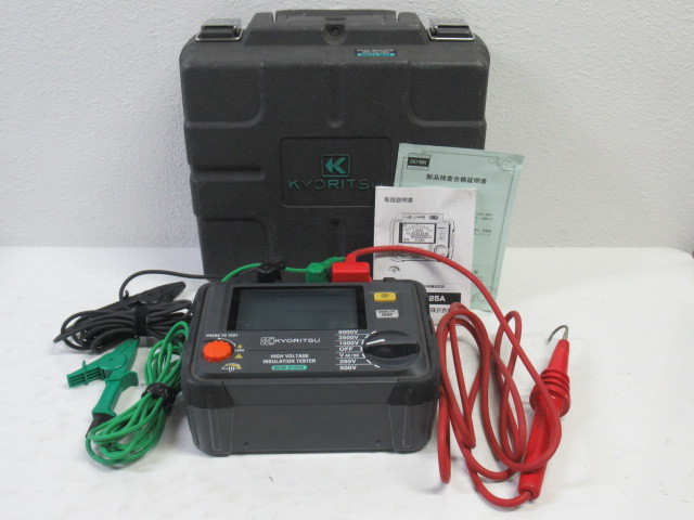 □KYORITSU 共立電気計器 KEW3125A デジタル 高圧絶縁抵抗計