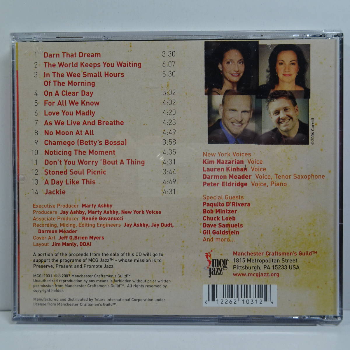 CD　「ア・デイ・ライク・ディス」ニュー・ヨーク・ヴォイセズ　（「A Day Like This」 NEW YORK VOICES）_画像5