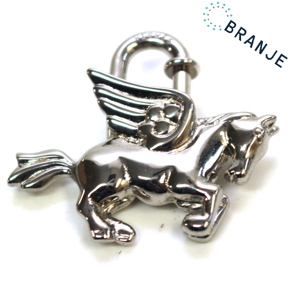 HERMES/エルメス カデナ ペガサス チャーム キーホルダー ペンダント