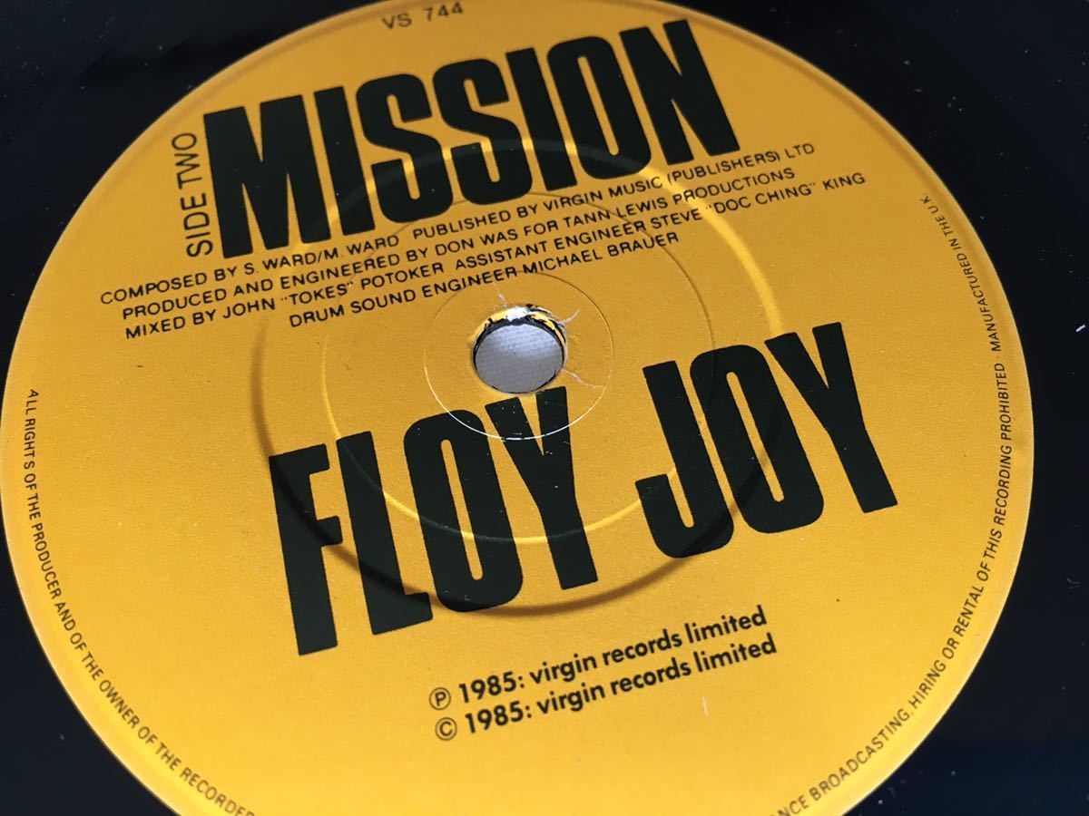【UK VIRGIN 7inch】Floy Joy / Operator cw Mission 7inch EP UK VIRGIN VS744_画像6